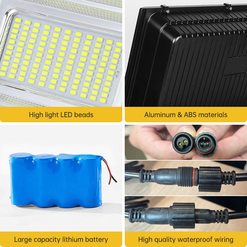 OEM ODM Waterproof Solar Floodlights of 200 Watts Outdoor Stadium LED Solar Flood Light