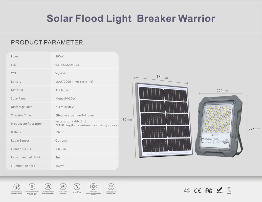 Solar Flood Light Detail 3