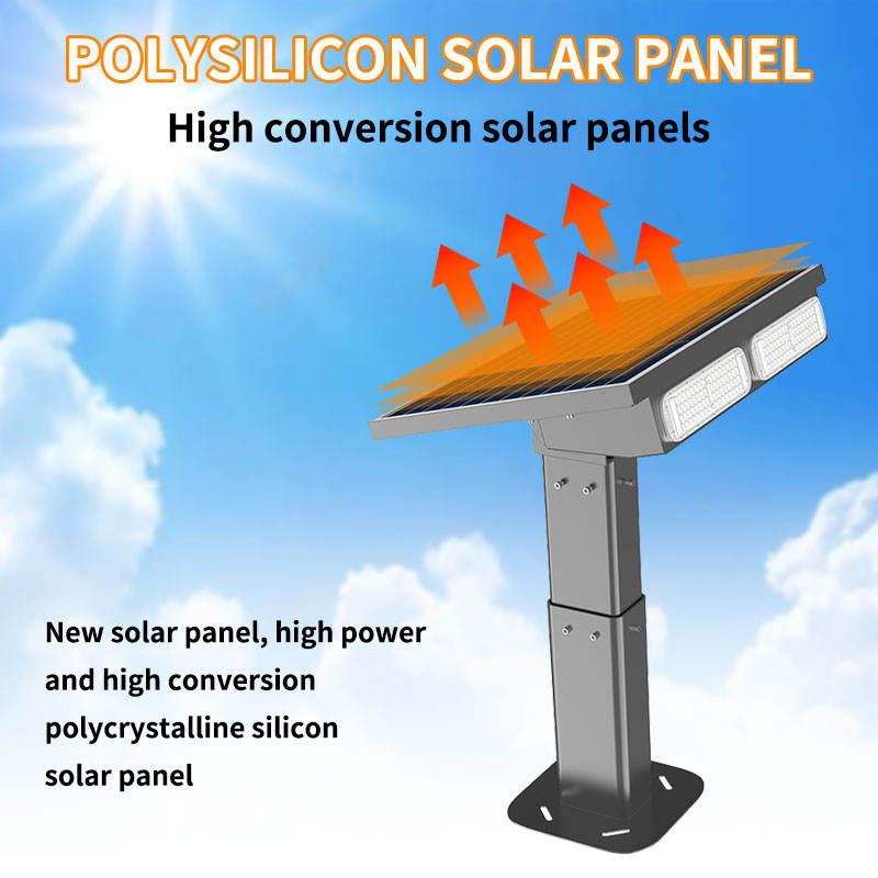 Outdoor Garden Floodlight Waterproof IP65 35W Dusk to Dawn Rechargeable Solar Flood Light with Battery