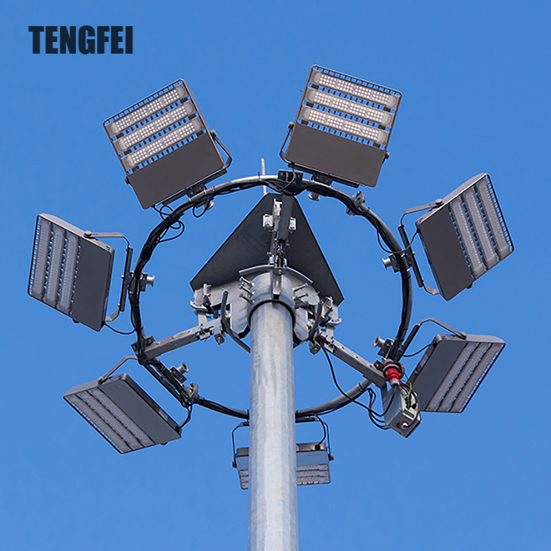Factory Price High Mast Lighting Solar Led High Mast Flood Light For Highway