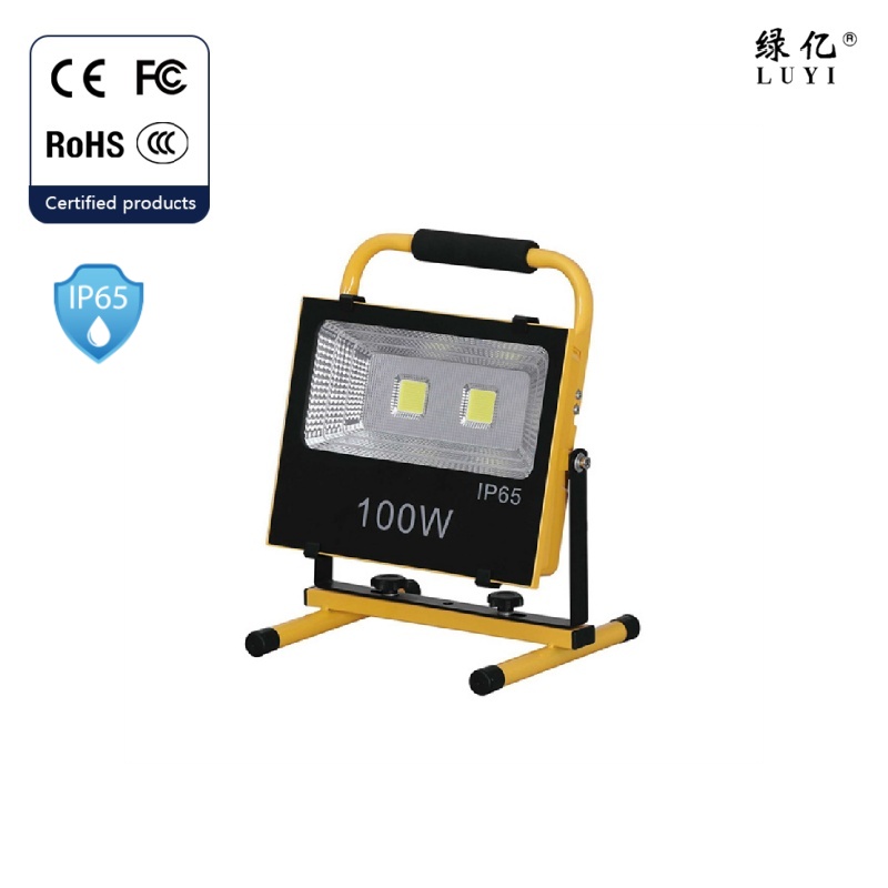 Convenient and Bright 200W LED Solar Floodlight LED Work Light Emergency Portable Rechargeable Floodlight Camping Venue Light
