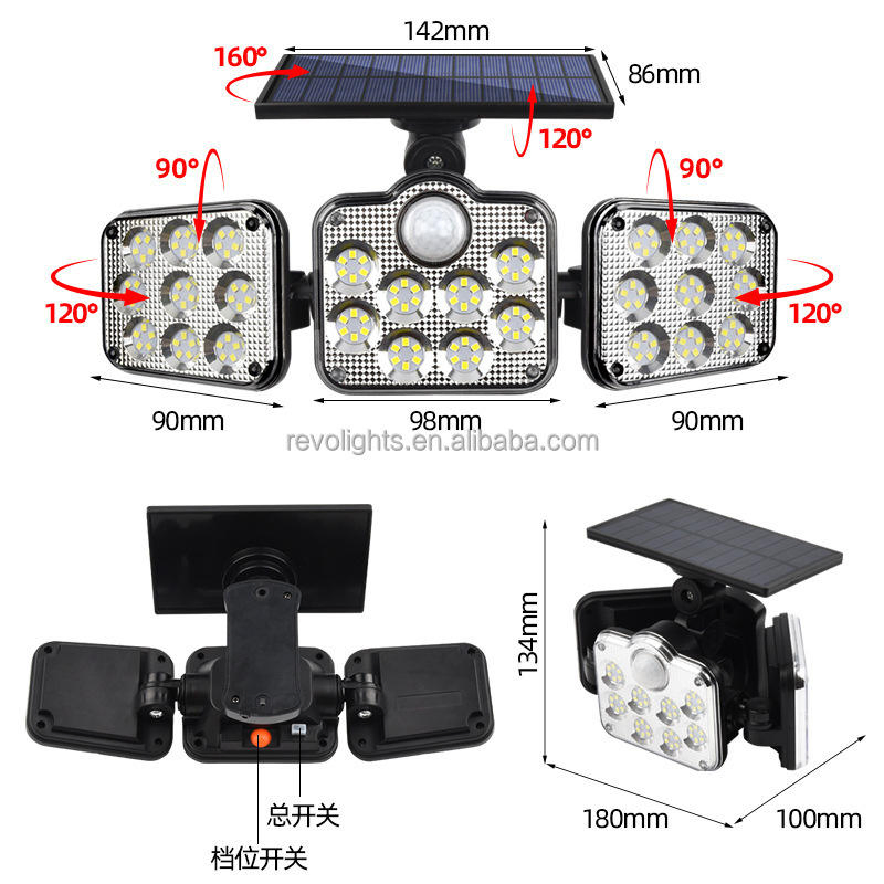 Xiangrui-Prosper Solar LED Floodlight with Outdoor Motion Sensor Technology