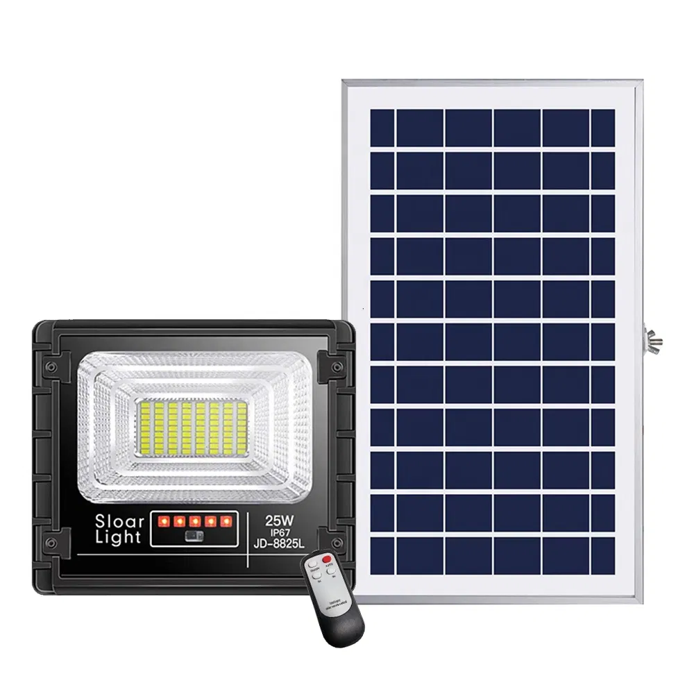 Hot Outdoor Lighting Aluminum Housing 25W-1000W Solar Lamp LED Street Flood Garden Yard Park Canopy Light for Road Parking Garage Solar Reflector Light Solar