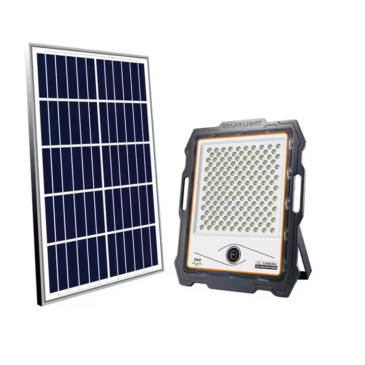 Shingel IP65 LED COB Photocell Controlled Industrial Outdoor Solar Flood Light with 1080p Full HD Camera for Garden