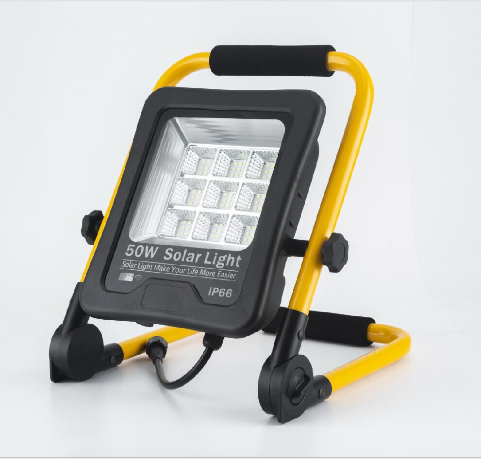 Powder Optional IP65 Solar Flood Light Timing Control Remote Garden Camping Tent Portable LED Split Solar Flood Light High Lumen Solar Light
