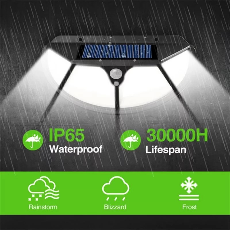 2023 New Waterproof Solar Motion Sensor Light Outdoor LED Garden Lights Outdoor Emergency Security Flood Light