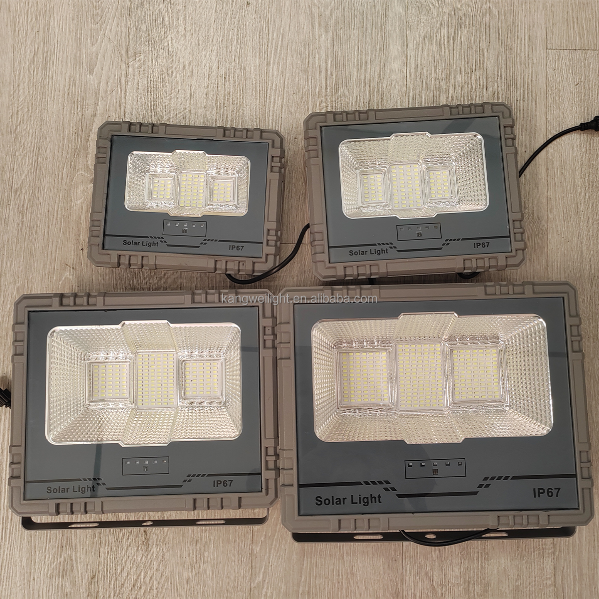 IP67 ABS Solar Flood Light Outdoor Waterproof Remote Control 60W-300W SMD LED Road Garden Lamp High-Power