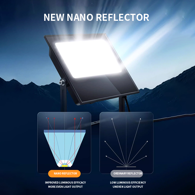 OEM ODM 500W 1000W Waterproof Floodlight Projector Lamp Outdoor Stadium 100W 200W 300W LED Solar Flood Light