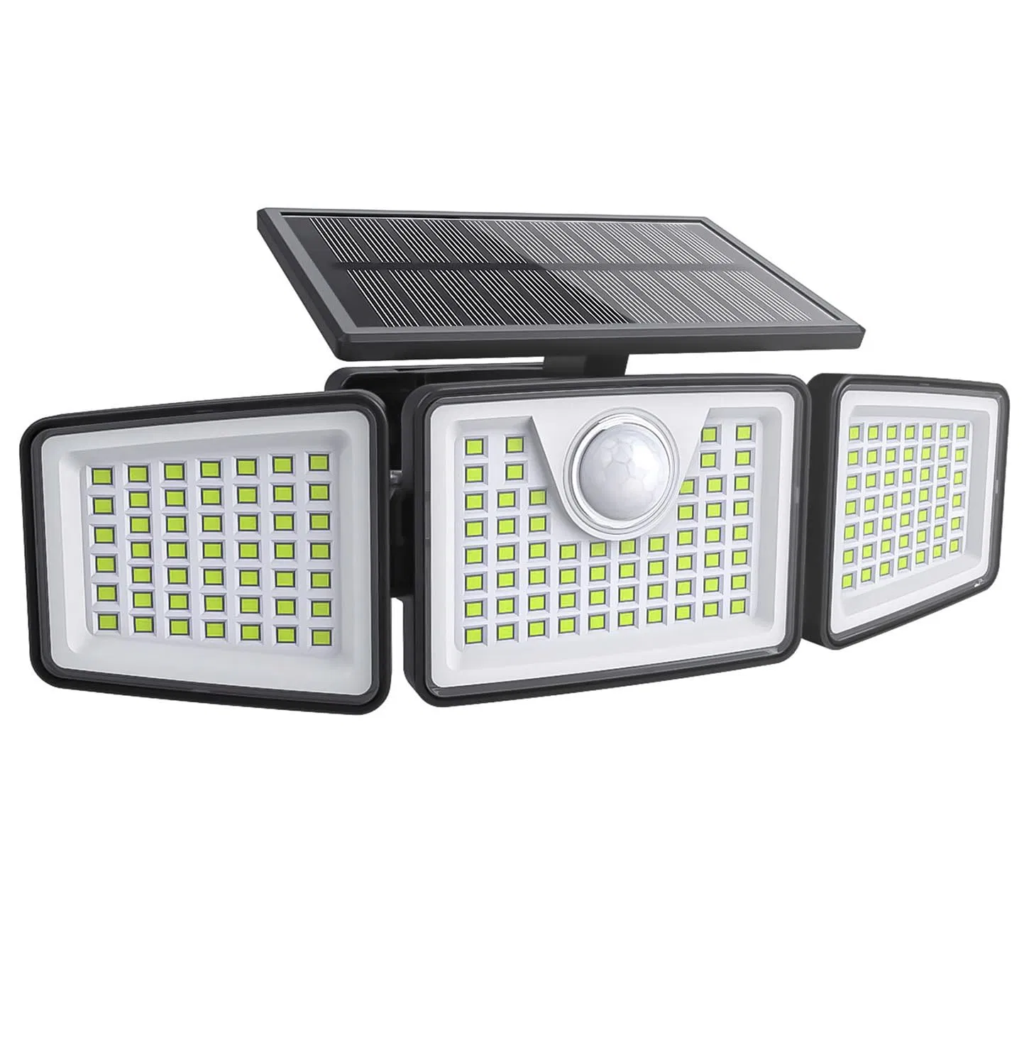 Solar Lights Outdoor, 2pack 448 LED Wall-Mounted Flood Light, Waterproof Solar Street Lights with Motion Sensor and Remote Control for Dusk-to-Dawn