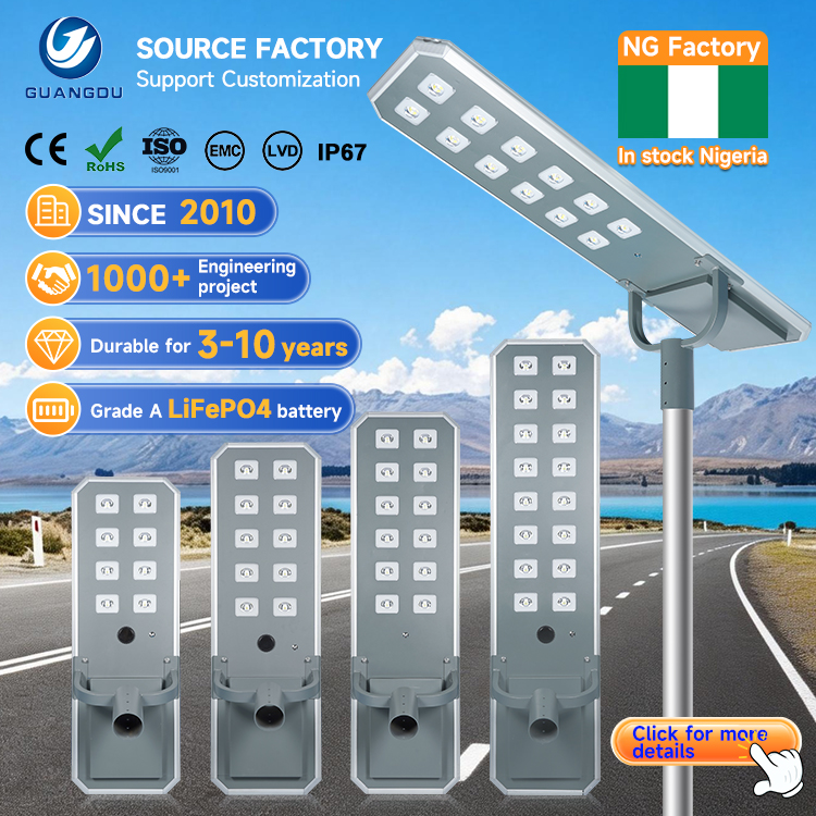 High Lumen Outdoor Country Road Lighting Waterproof IP67 200w 240w 300w 400w 500w 600w 800w All In One Led Solar Street Light