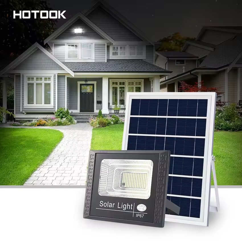 Outside Solar Powered Wall Mounted Outdoor Garden Remote Controller Solar Motion Activated Flood Lights ABS Solar Street Light