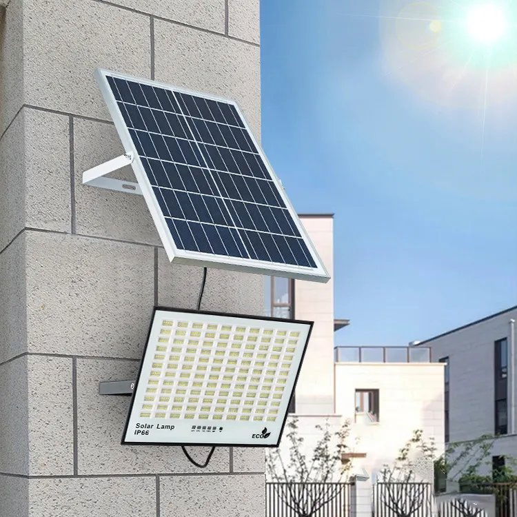 Aluminum 200W 300W 400W 500W Waterproof LED Solar Flood Lights for Outdoor