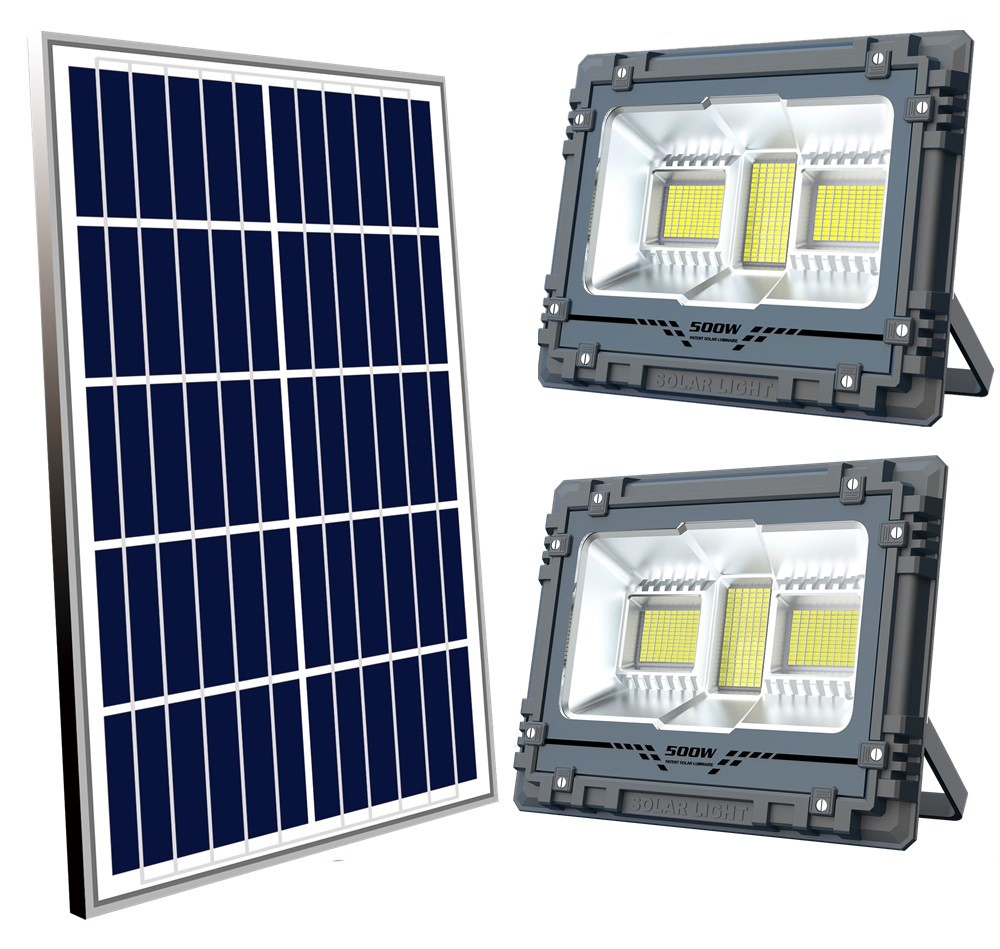 Yaye Hottest Sell 500W Outdoor IP67 Solar LED Flood Light with Control Modes: Time/Light Control +Remote Controller+Bluetooth Music Rhythm