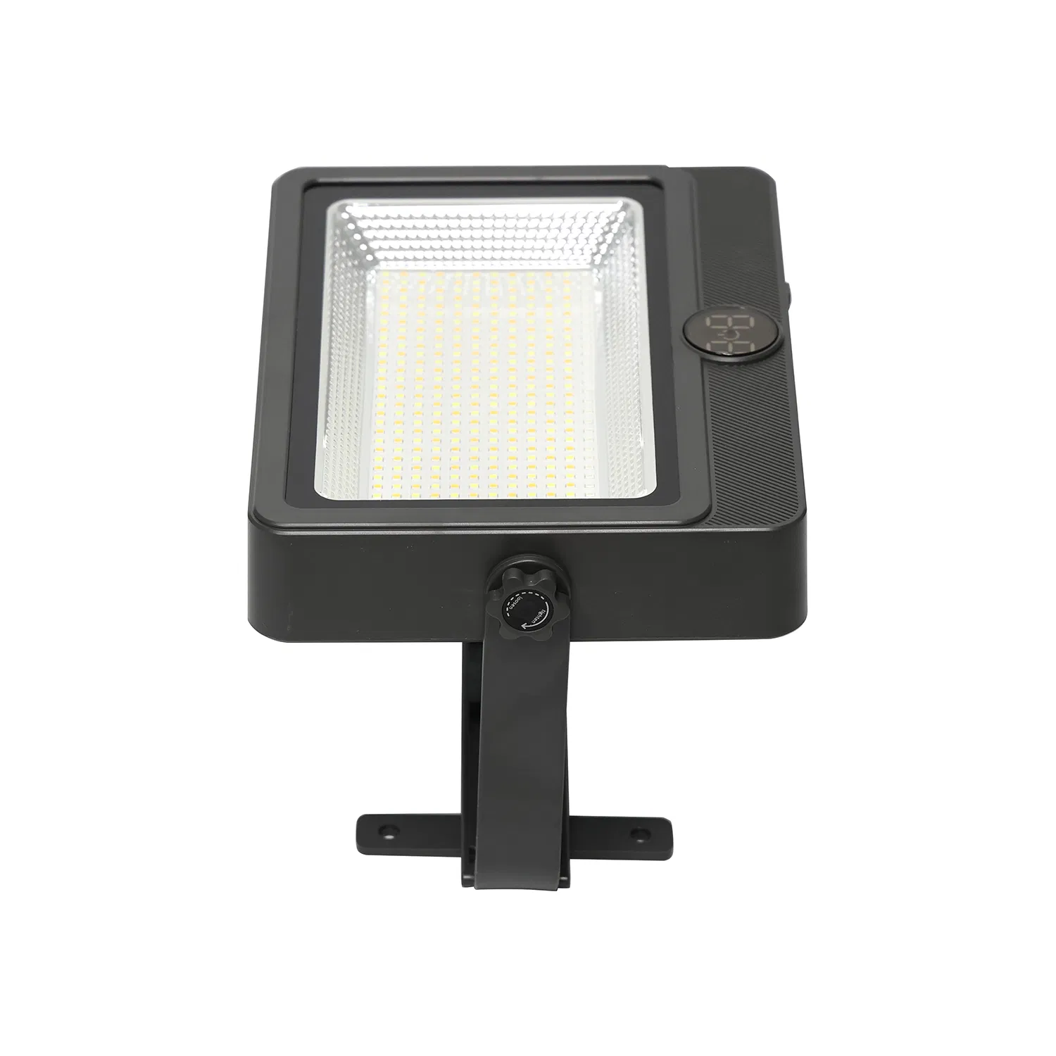 Adjustable Angle Floodlight Emergency LED RGBW Lamp with Solar Panel for Night Market Camping