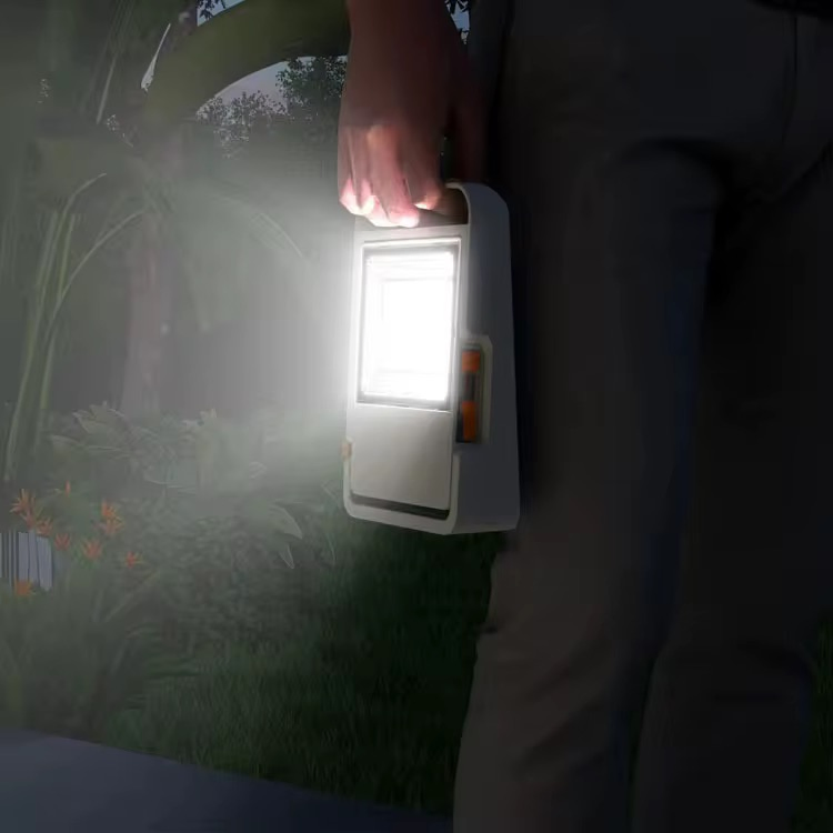 High Brightness Emergency Light 220 Volt Smart LED Solar Floodlight IP65 Projector USB Rechargeable Camping Light