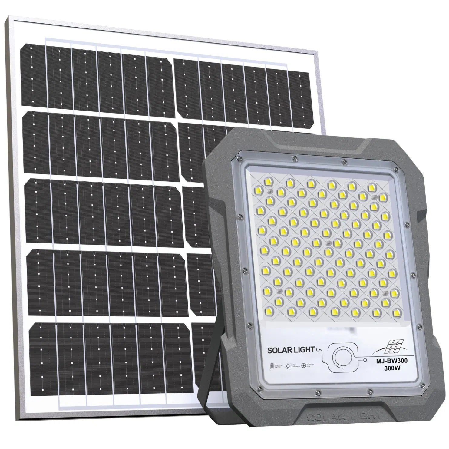 Yaye Hot Sell Factory Price 200W Solar LED Flood Garden Light with Control Modes: Light + Timing + Remote Controller+Power Display+Flash Light