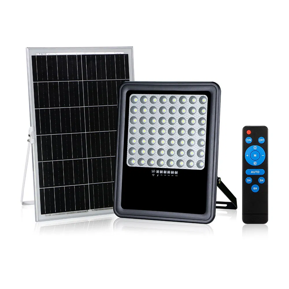 Low Price High Power Outdoor Garden Wall Mounted 100W RGB Solar Floodlight