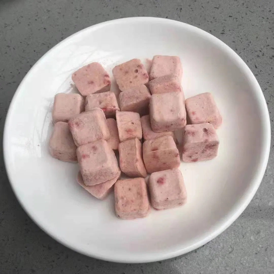 مكعبات زبادي مجفف بالتجميد للحبوب