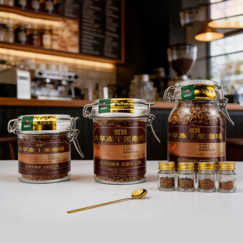 Yuhu Brand Freeze Dried Instant Coffee Sets for Gift Office Daily Use