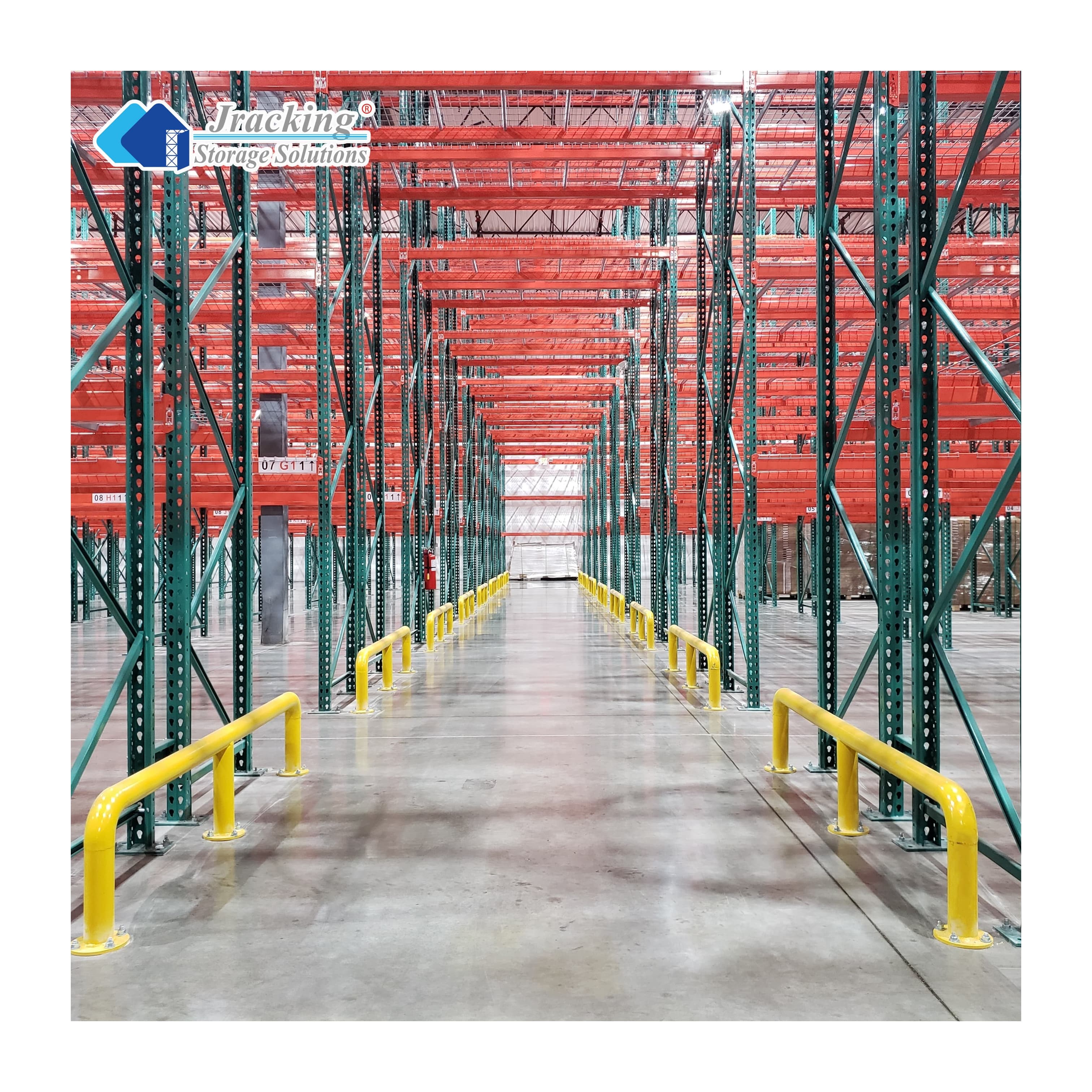 Jracking US Standard Warehouse Storage Racks Custom Heavy Duty Teardrop Pallet Racking System