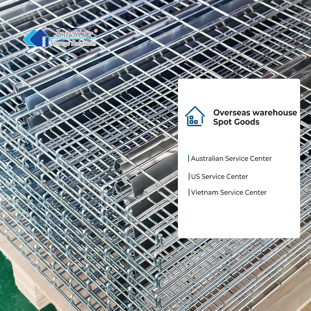 Industrial Corrosion-Protected Wire Mesh Deck US In-Stock Galvanized Steel Wire Mesh Rack Shelf for Pallet Racking System
