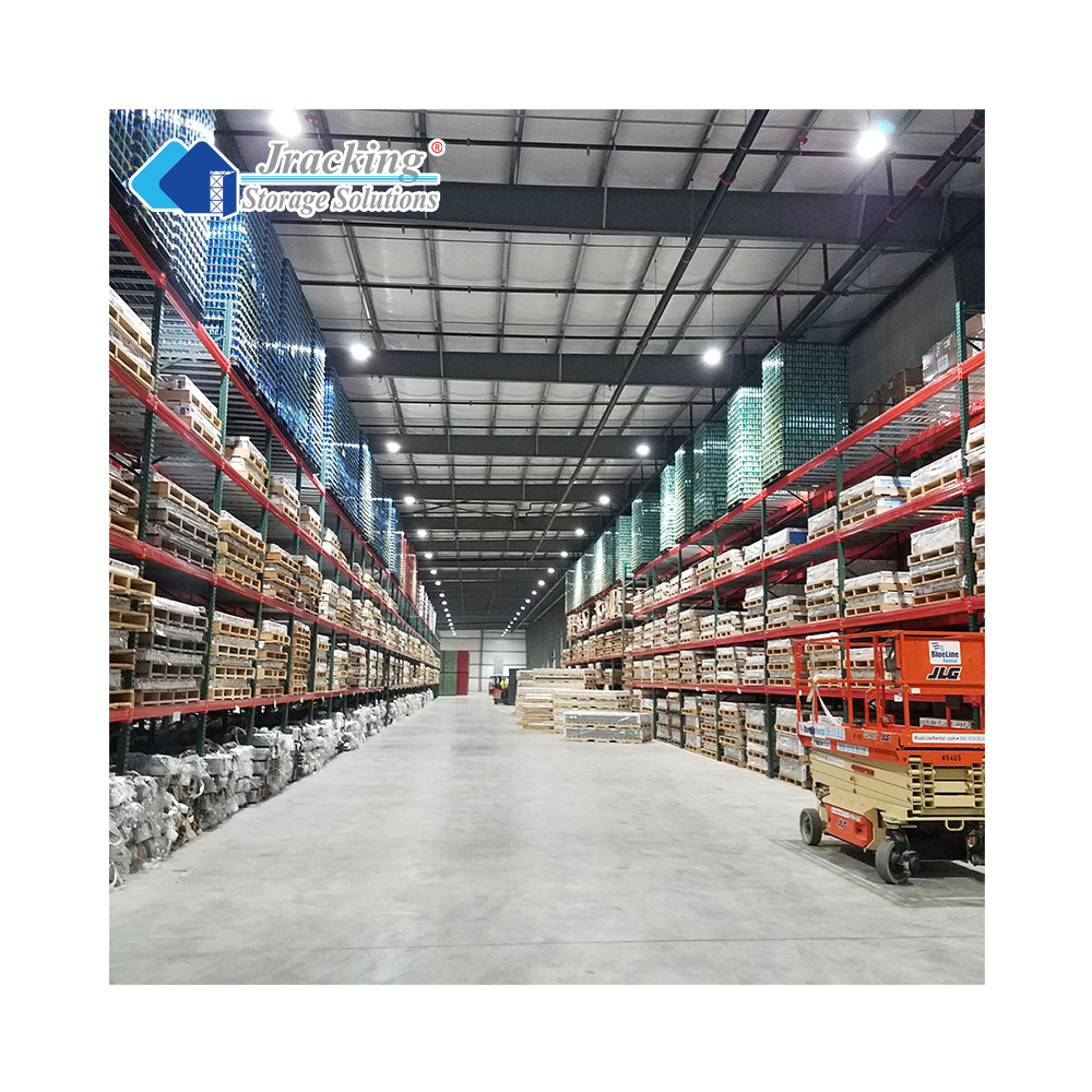 Jracking US Standard Warehouse Storage Shelving Racks Heavy Duty Steel Teardrop Pallet Racking System