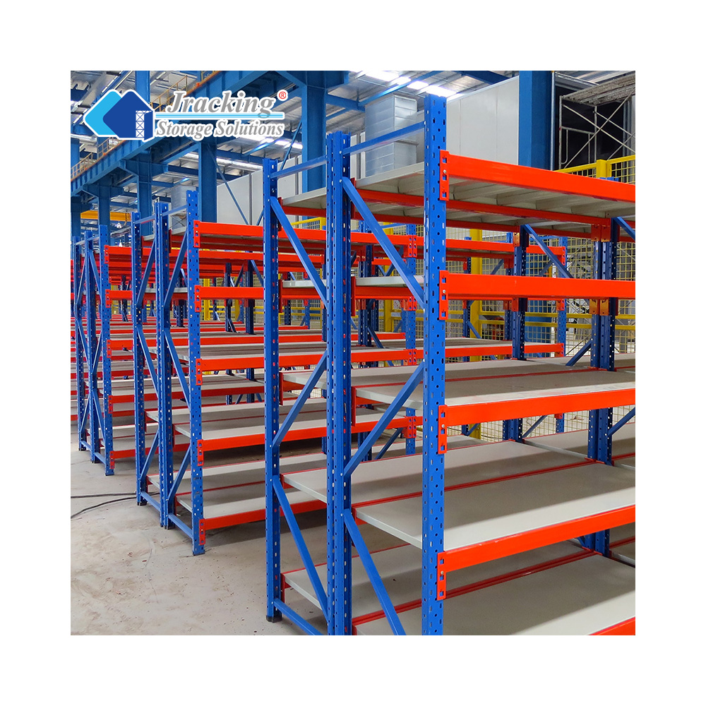 Jracking Metal Rack Warehouse Storage Shelf Powder Coated Longspan Shelving Racks for Industrial Use