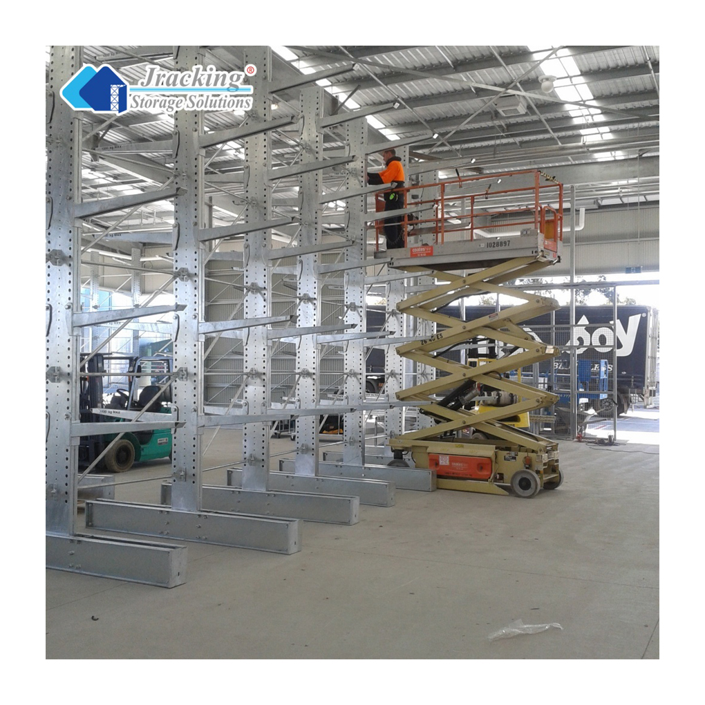Jracking Industrial Shelving Warehouse Storage Racks CE Certified Heavy Duty Cantilever Racking for Pipe Storage