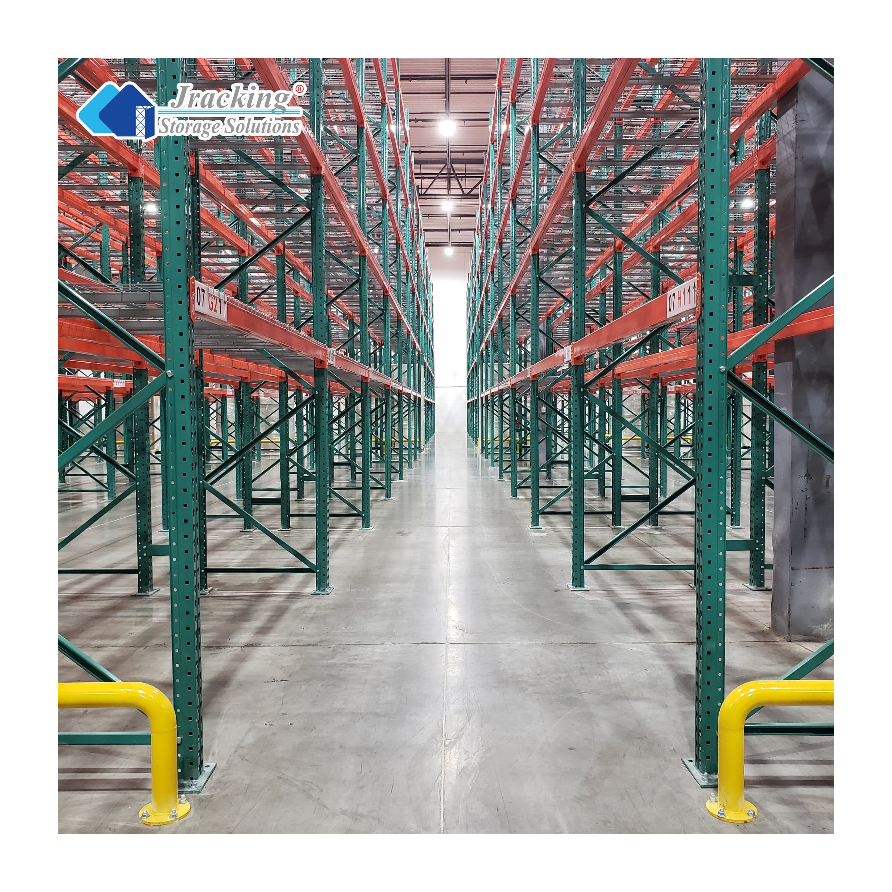 Jracking Industrial Shelving Warehouse Storage Rack Heavy Duty Teardrop Pallet Racks for Distribution Centers
