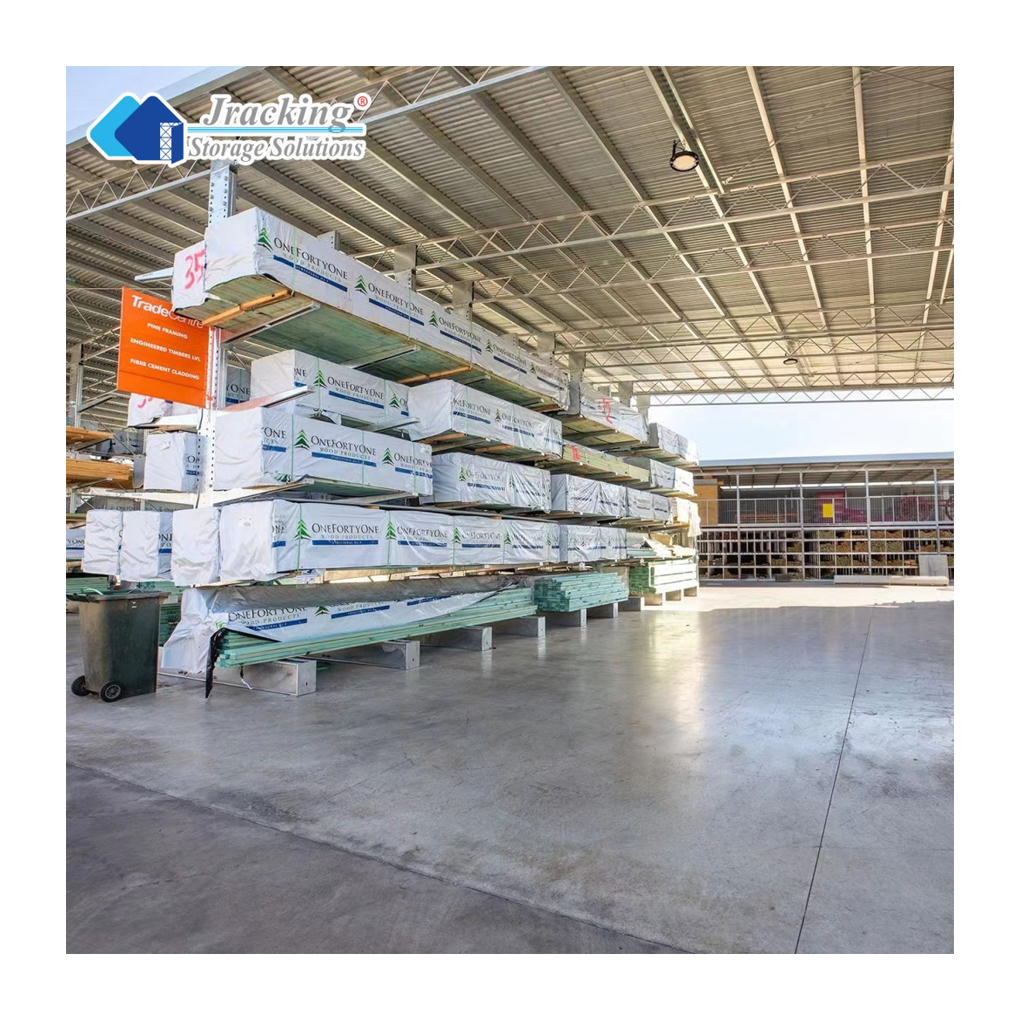 Jracking Steel Heavy Duty Cantilever Rack System for Storage of PVC Pipes Long Tubes Irregular Items in Warehouses OEM Supplier