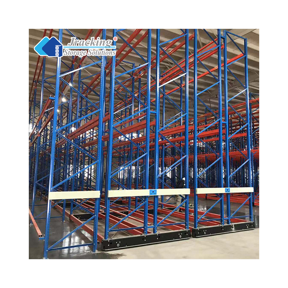 Jracking High Density Storage Solutions Electric Mobile Rack System  Automated Pallet Warehouse