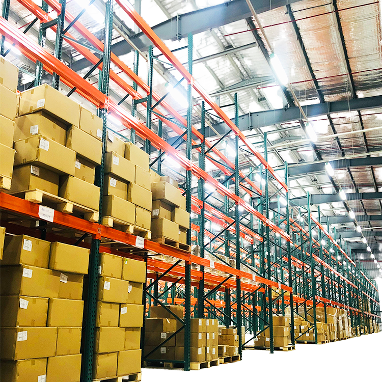 Adjustable Industrial Storage Warehouse Racks RMI Certified US Standard Heavy Duty Pallet Rack for Cold Storage Warehouse Use