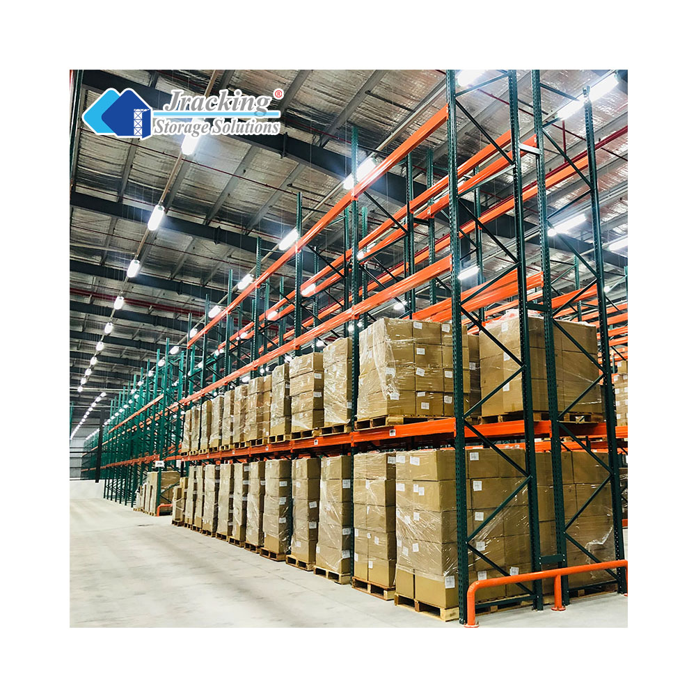 Jracking US Standard Steel Teardrop Pallet Racking for Warehouse Storage for Online Retail Distribution Centers
