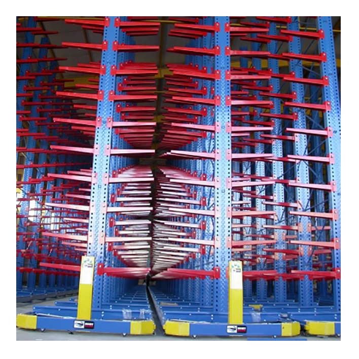 Heavy Duty Stacking Galvanized Warehouse Shelving Storage Racks Electric Mobile Cantilever Racking System