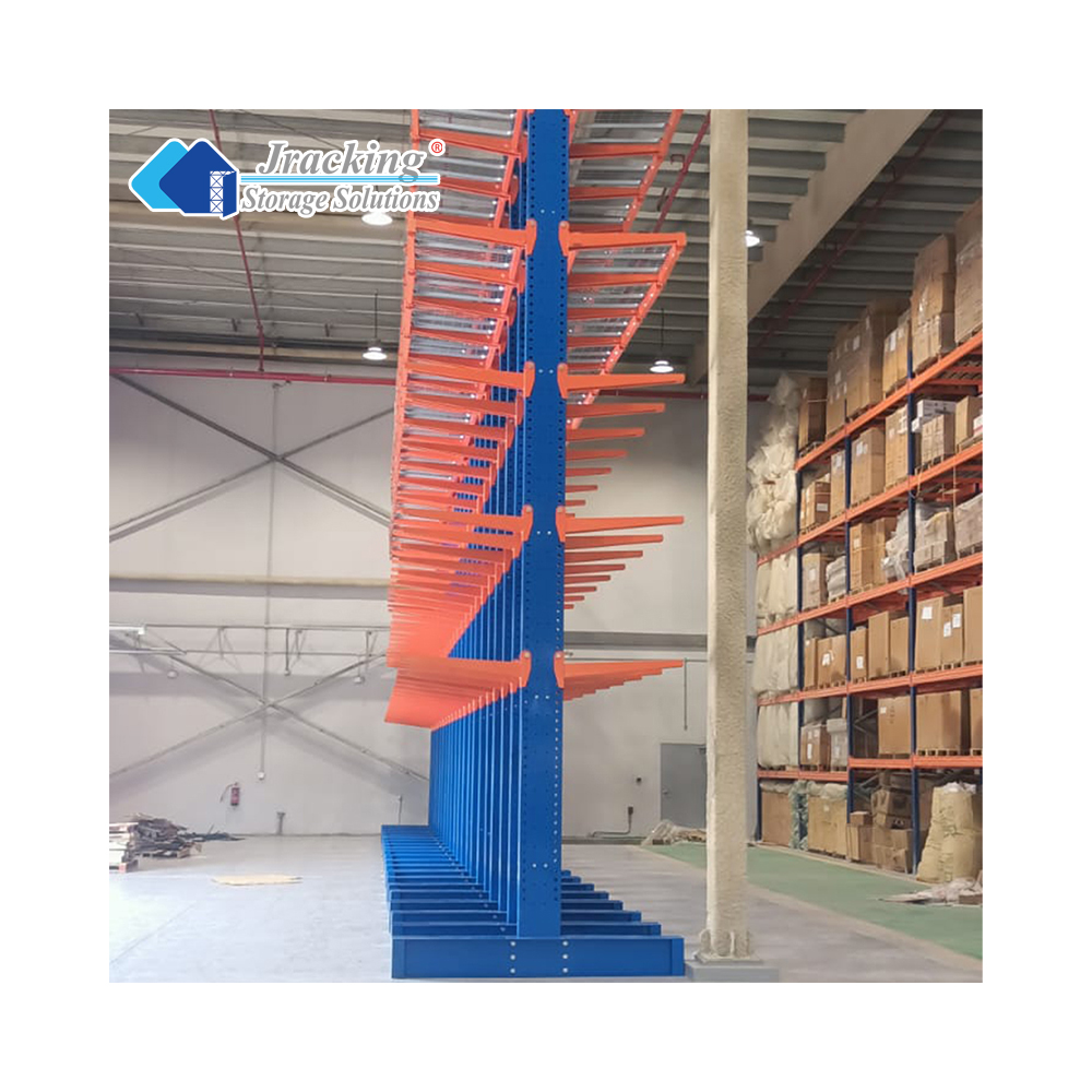 Jracking  Q235B Steel Made Heavy Duty Car Racking Used for Industrial Storage Single or Doubld Sided Cantilever  Racking