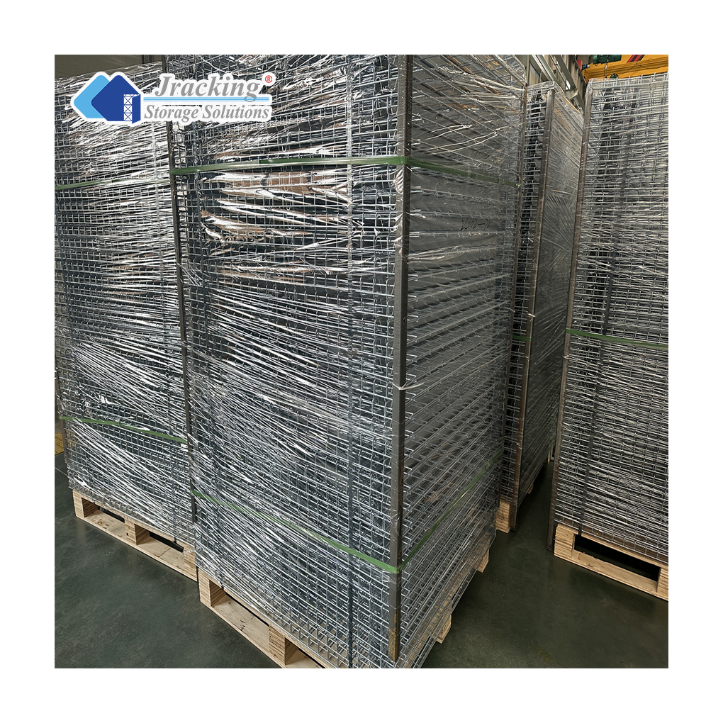 US Standard Selective Pallet Rack Mesh Flared Type Mesh Size Steel Metal Wire Mesh Deck Steel Shelf Galvanized Wire Mesh Deck