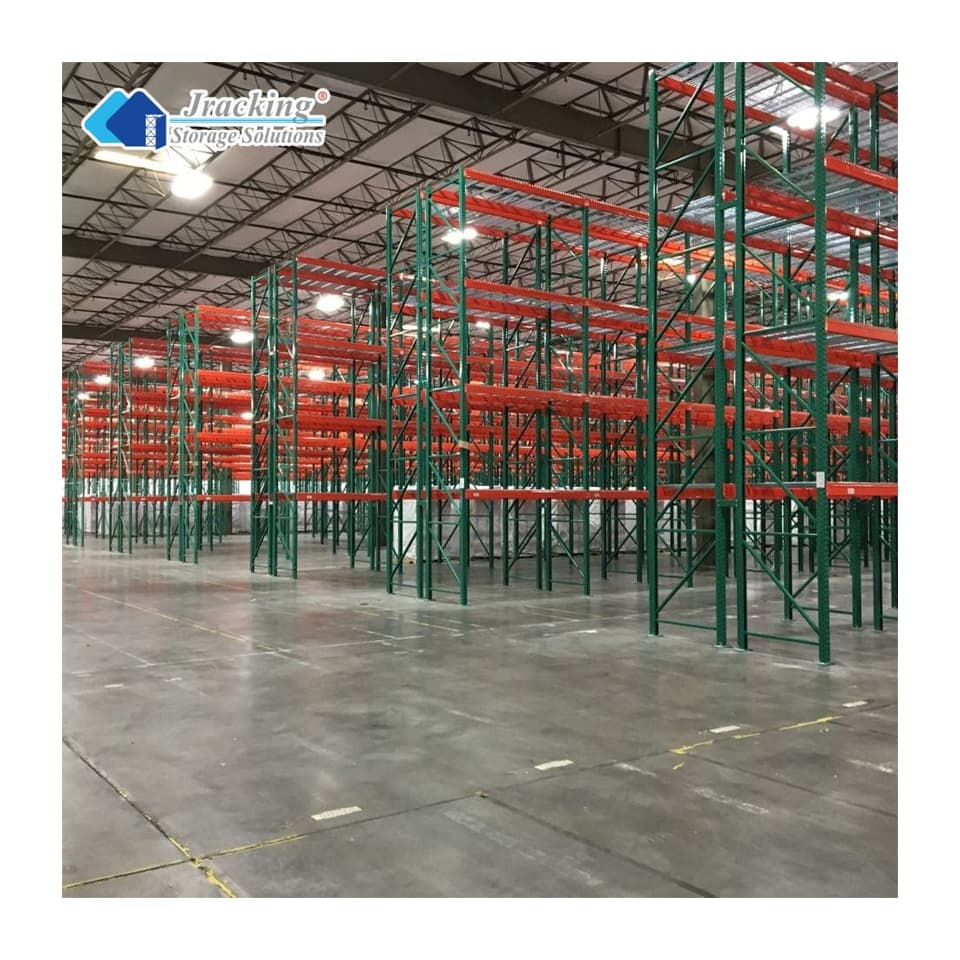 Jracking US Standard Warehouse Vertical Storage Racks Teardrop Pallet Racking System for Distribution Centers