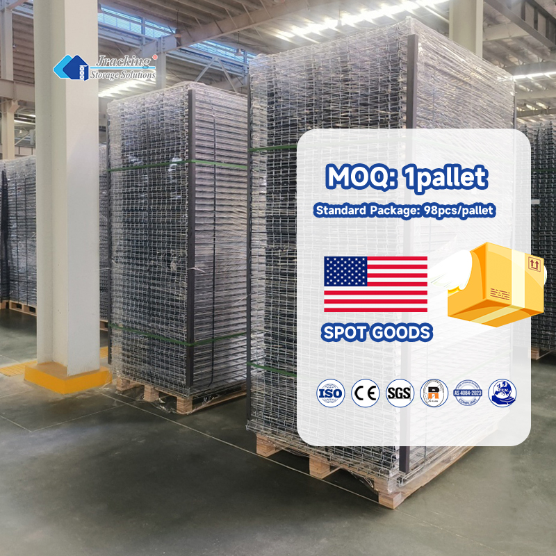 Jracking Industrial Metal Wire Mesh Shelving Galvanized Steel Wire Mesh Decking CE Certified for Pallet Racking