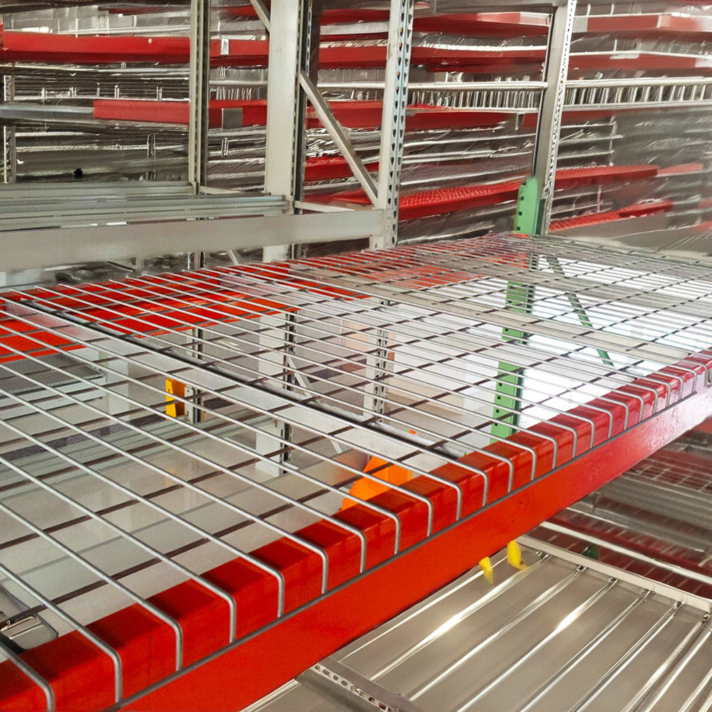 Jracking Steel Deck Wire Mesh Corrosion Protection Metal Shelf for Efficient Warehouse Racks & Pallet Racking Solutions
