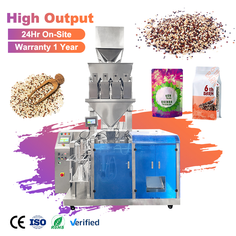 Automatic Doypack Filling Machines For Coffee Powder Tea Sugar Salt Granule Nuts Premade Pouch Packing Equipment