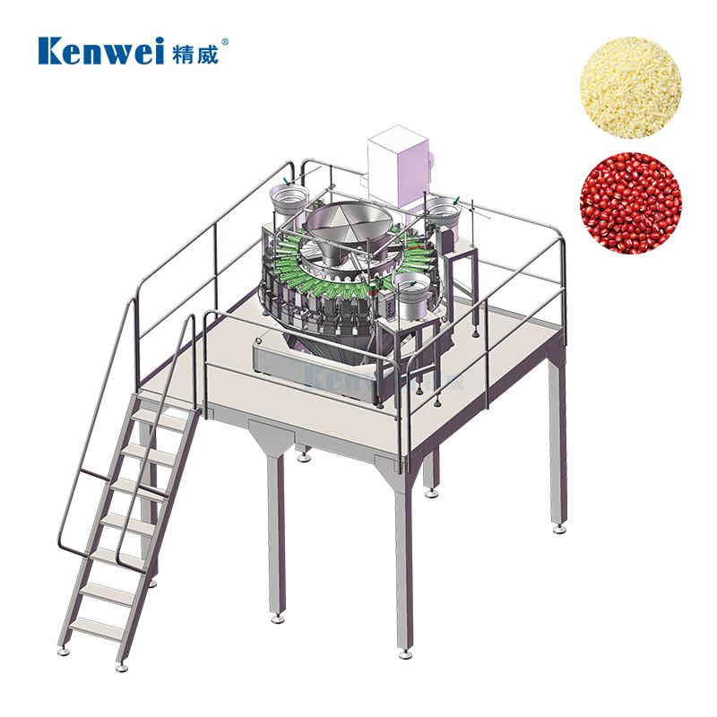 Versatile 32 Head Multihead Weigher Mixing Counting and Automatic Food Packaging System