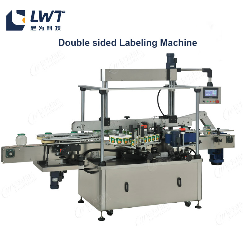 Squre Round Bottle Double Side Sticker Laundry Detergent Automatic Labeling Machine Wine Vial Glass Bottle Labeler for Factory