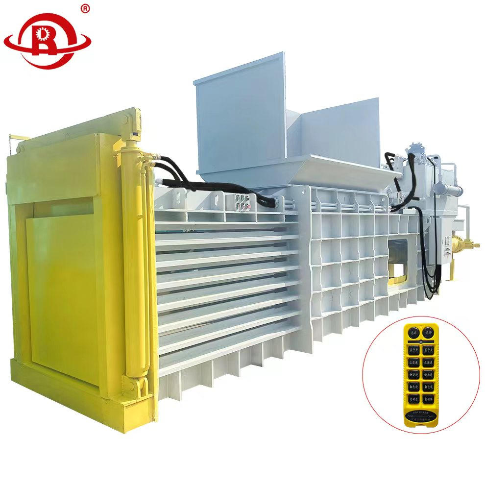 Horizontal Paper Baling Machine Beverage Bottle Carton Press Machine Automatic Hydraulic Baling Machine Garbage Packaging
