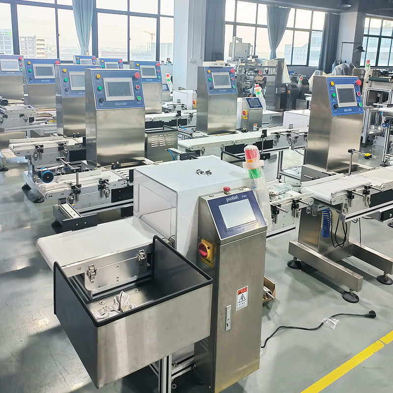 Industrial Checkweigher with Touch Screen Display and 0.1g Accuracy-Combination Equipment for Production Inspection