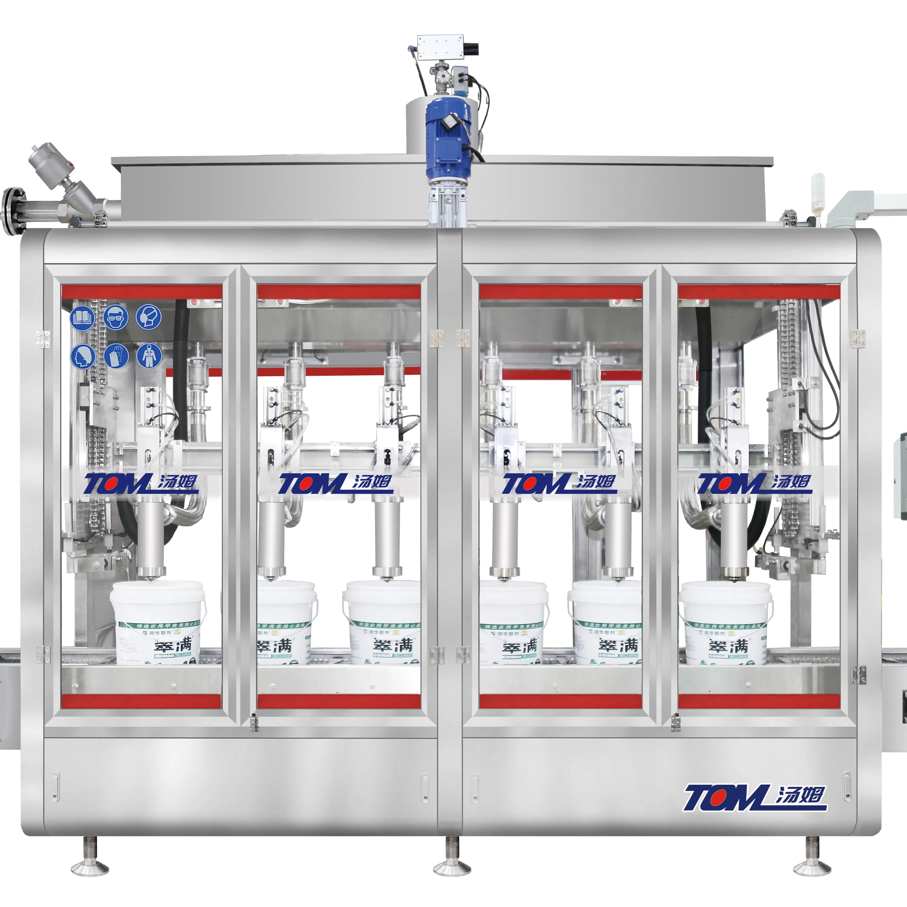 Tracking Linear No Stop Hair Conditioner Detergent and Daily Chemical Shampoo Capping Packing and Filling Machine