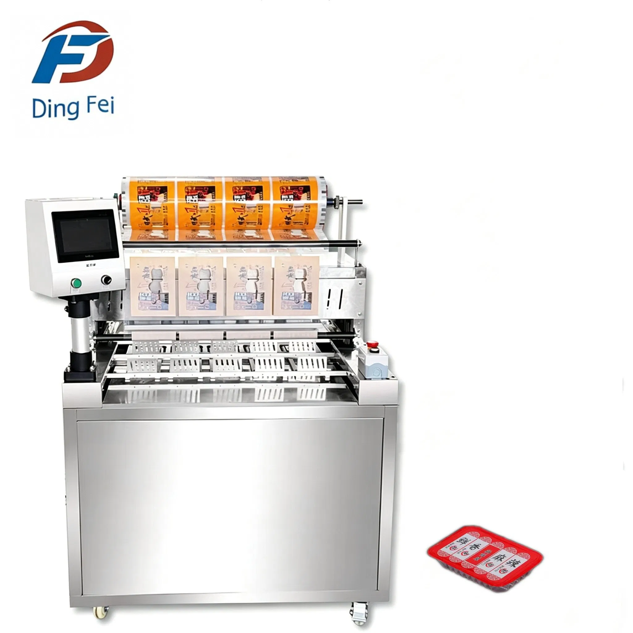 Automatic Spoon Honey Packing Machine Honey Cup Filling Plastic Products Tray Sealing Machine Mask Massage Food Packaging Filling Machine