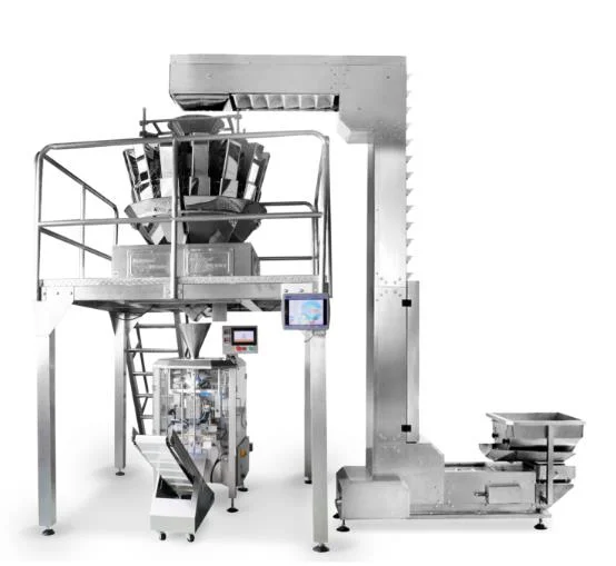 Candy Sweets Nuts Vertical Packing Machine Back Seal Type Laminated Film Packaging Machine Food Grade