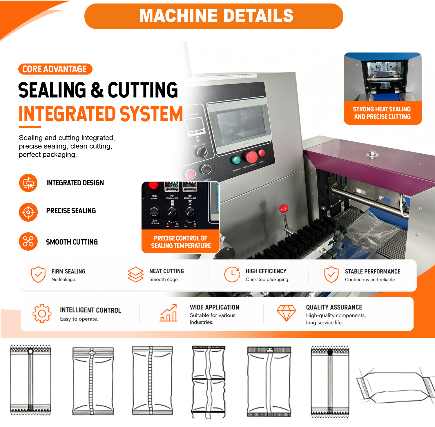 Automatic Vacuum Packing Machine Raw Meat and Beef Vacuum Packaging Machine