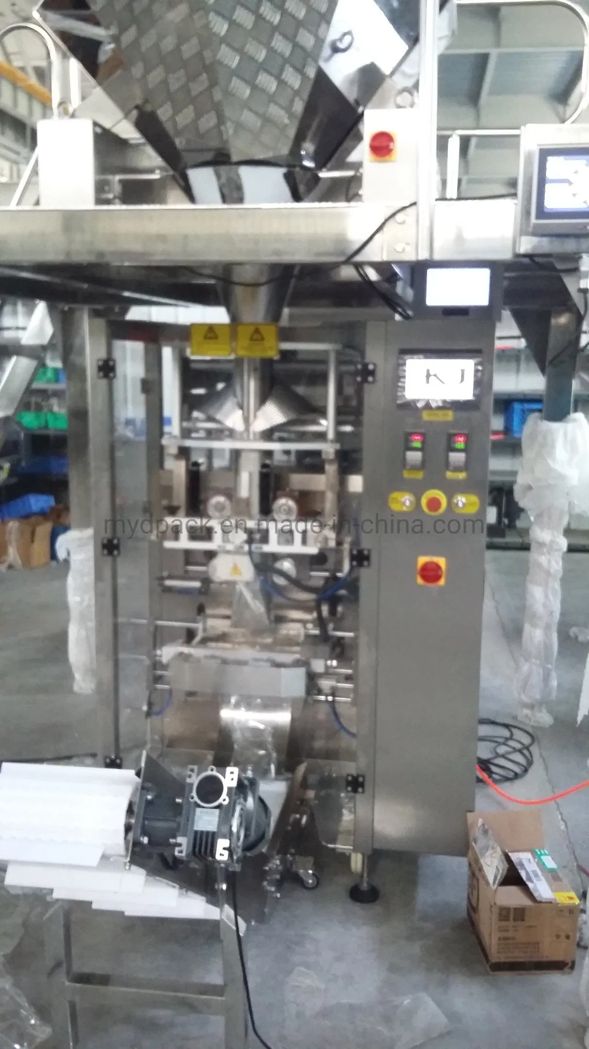 Multi-Function Automatic Vertical Pouch Bag Packaging Machine System for Snack Chips Macaroni with Multihead Weigher