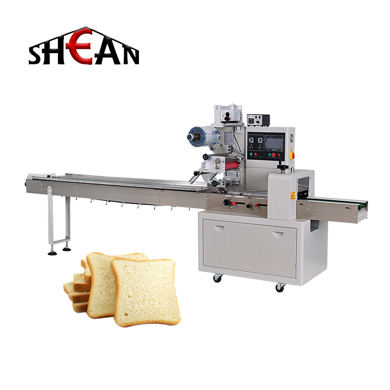 Wrapper Flow Pack Machine Horizontal Packaging Machine Automatic Cookie Bread Wonton Wraps Packing Machine